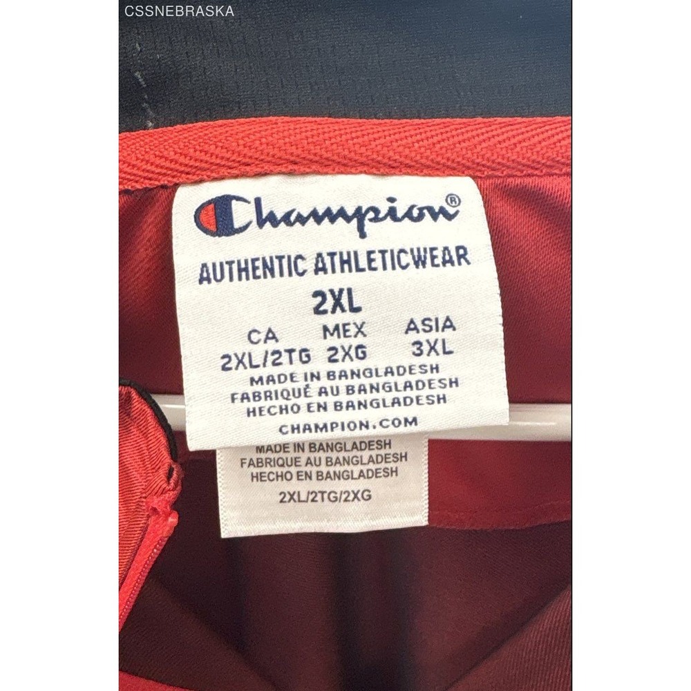 Champion Red‎ Nebraska Cornhuskers Quarter-Zip Pullover Sweatshirt. - Size 2XL - Picture 7 of 7